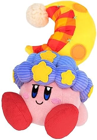 Kirby Discovery Deep Sleep Kirby Plush Toy, Size S, W 4.3 x D 5.9 x H…
