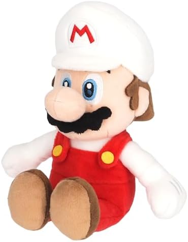 Super Mario All Star Collection 9.5" Fire Mario Plush, Small