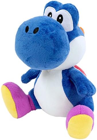 Super Mario All Star Collection Blue Yoshi Plush, Small