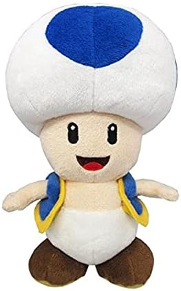 Super Mario Bros. Blue Toad 8-Inch Plush