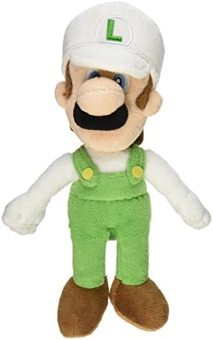 Super Mario Plush 9" Fire Luigi